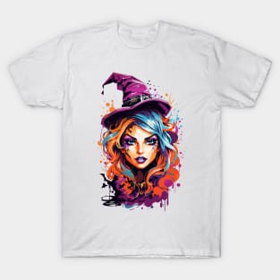 Cool colorful witch art T-Shirt